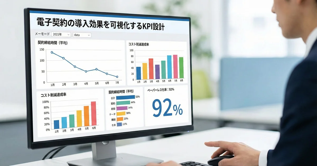 電子契約の導入効果を可視化するKPI設計