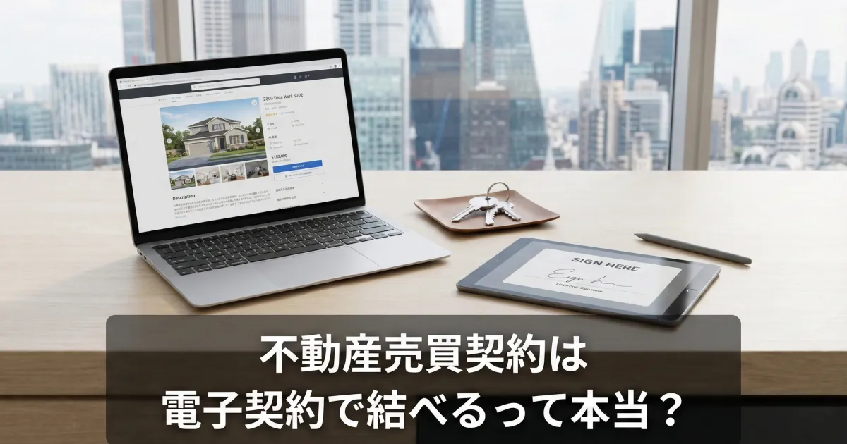 不動産売買契約は電子契約で結べるって本当?