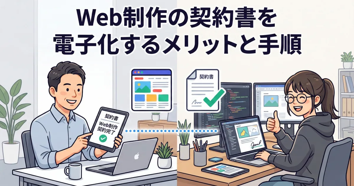 Web制作の契約書を電子化するメリットと手順